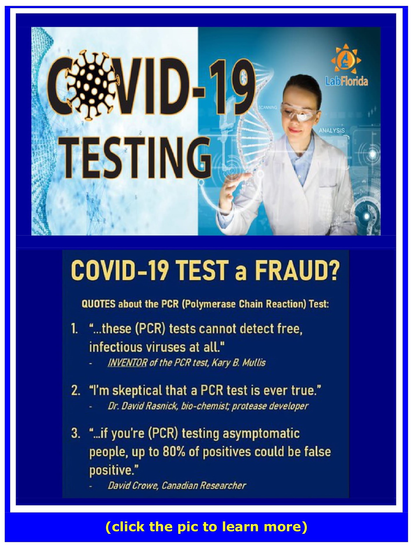 Covid Test is a Fraud