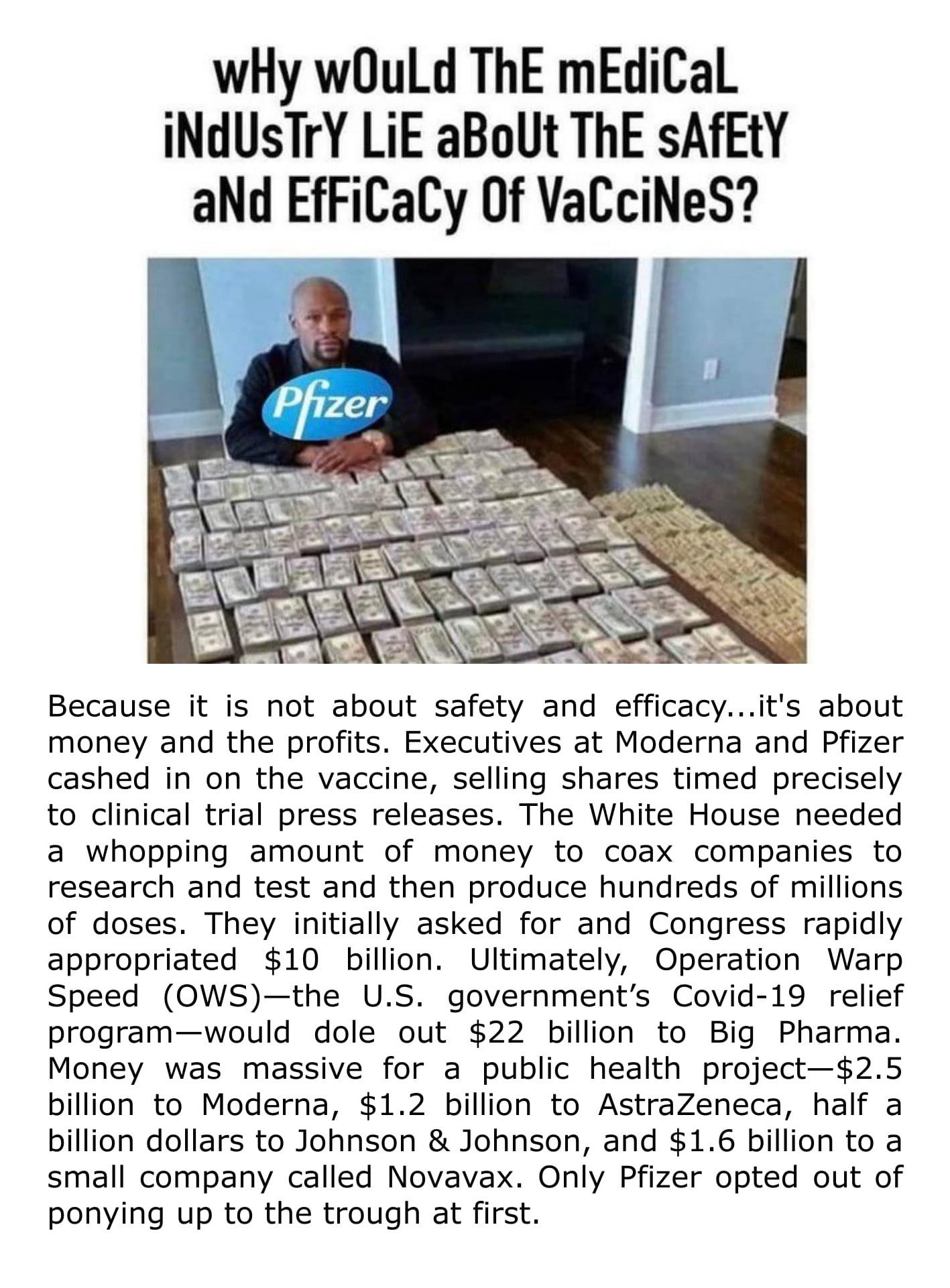 Medical Industry Lie