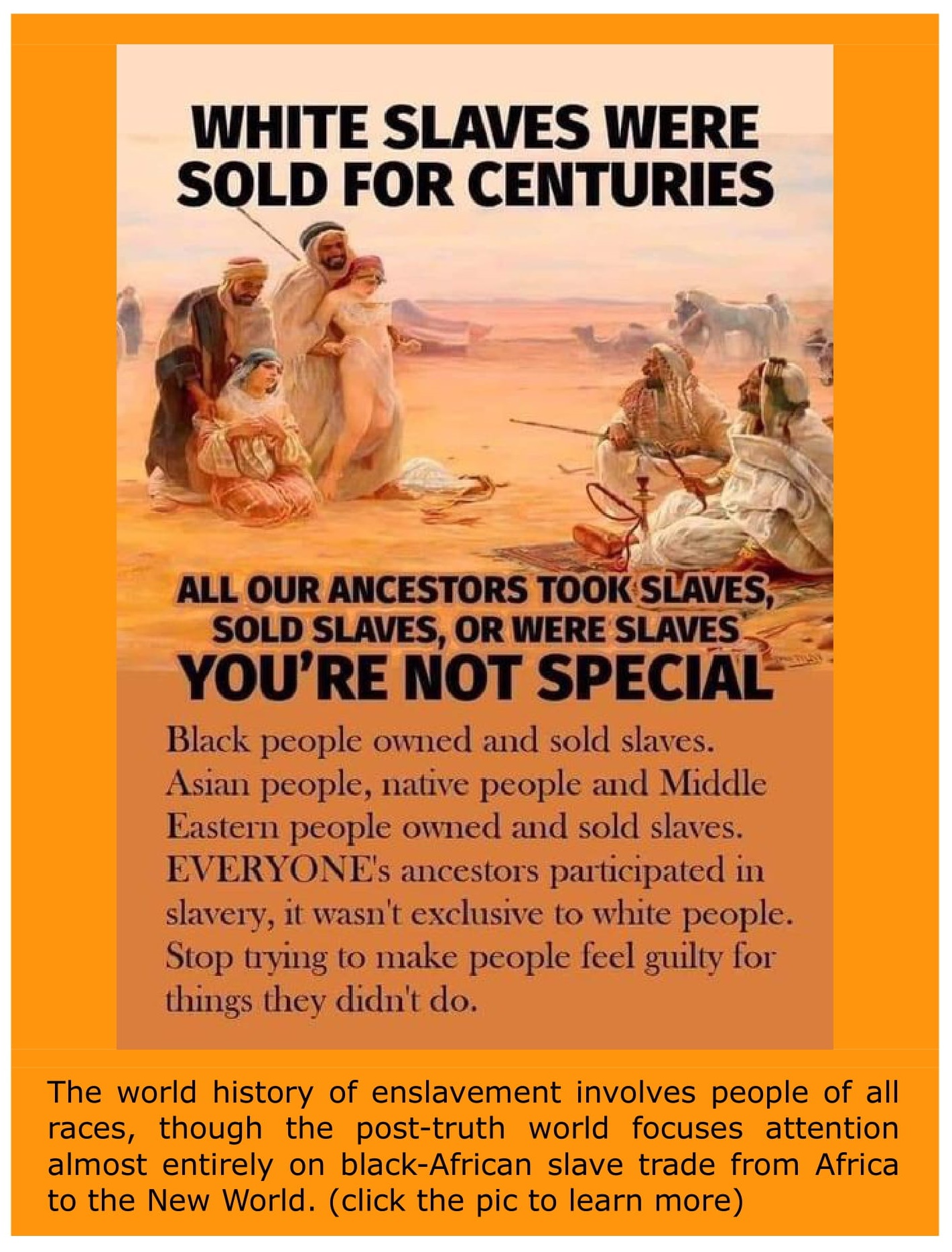 White Slaves were Sold for Centuries