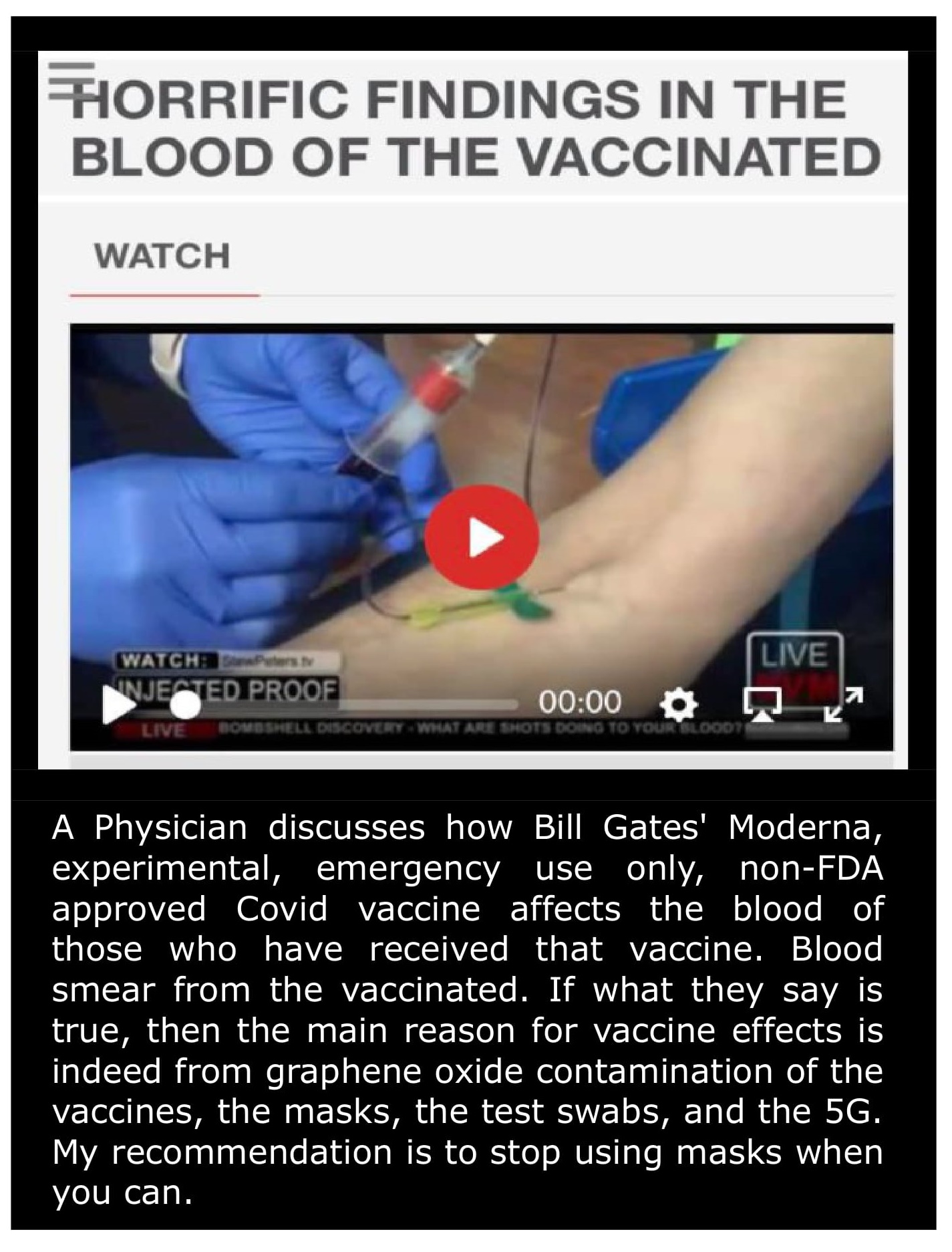 Blood of the Vaxxed