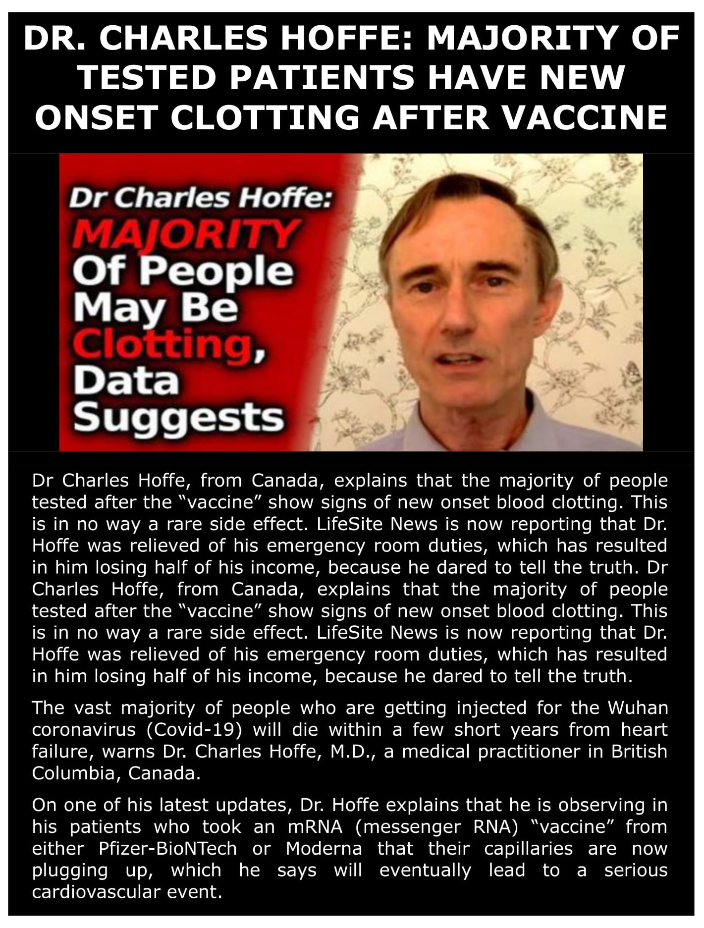 Clotting after being Vaxxed