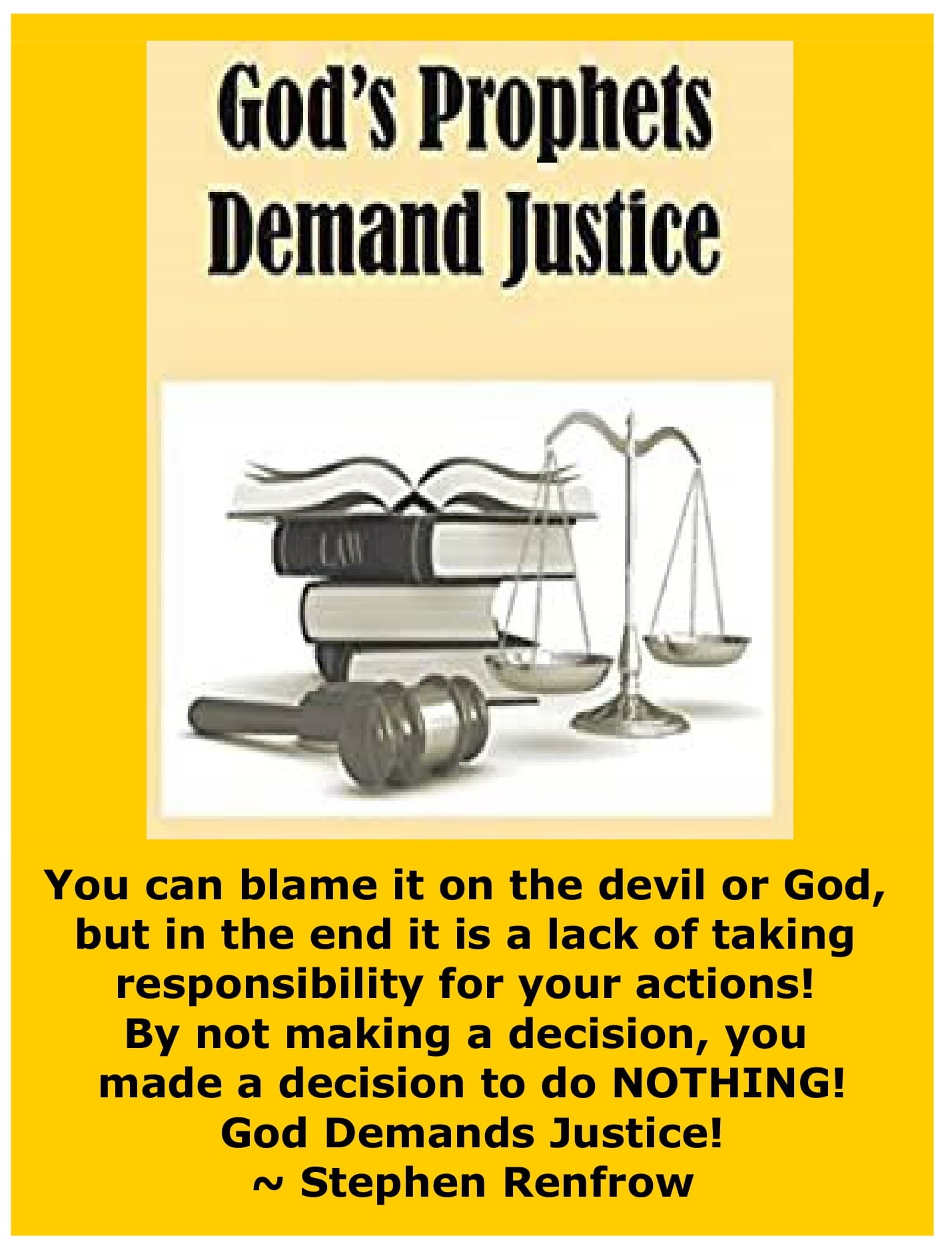 GOD Demands Justice
