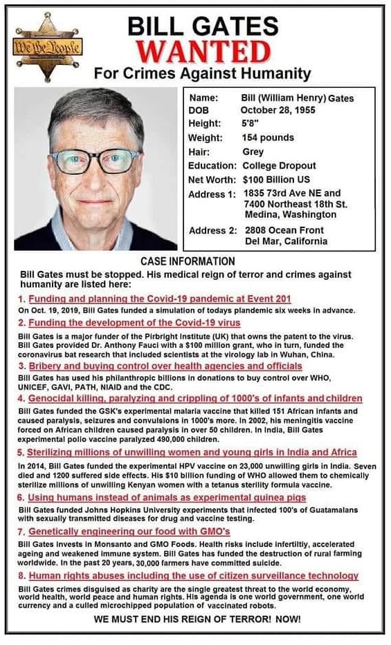 WANTED - Bill Gates