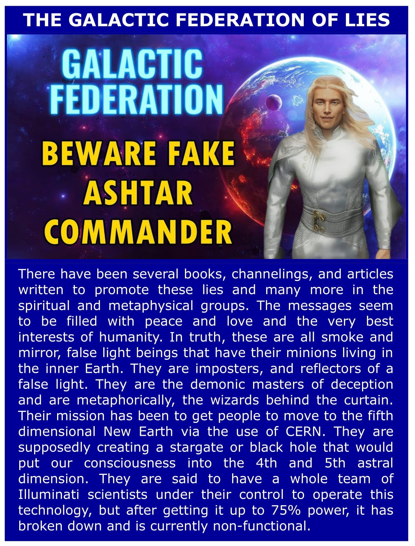 Galactic Federation of Lies